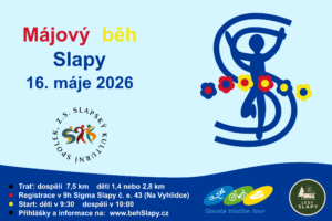 Májový běh Slapy 16. 5. 2026